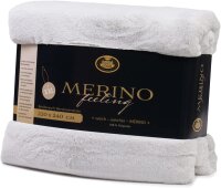 Gözze Wendewohndecke Merino 220 x 240 cm silber