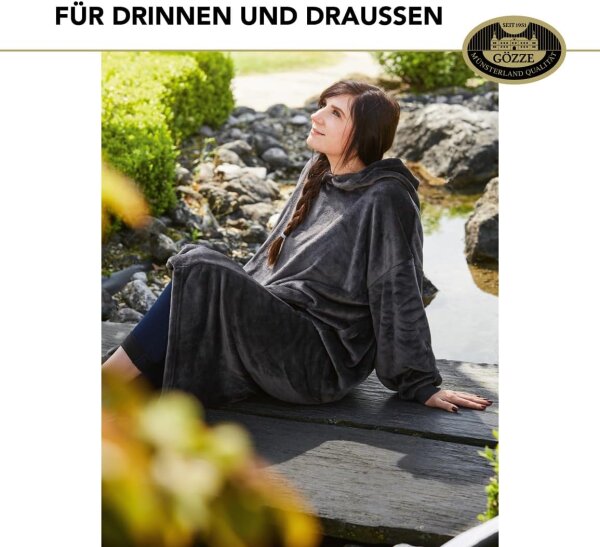 Hoodie-Decke mit Kapuze