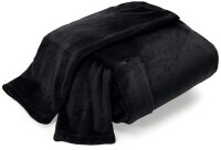 Kuscheldecke Premium mit Ärmeln & Tasche schwarz