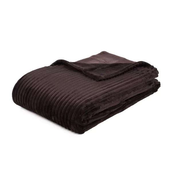 Gözze Kuscheldecke Wohndecke Cord Optik 150 x 200 cm dunkelbraun