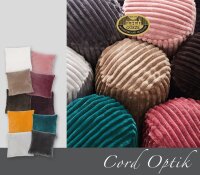 Gözze Kissenrolle Cord Optik mit Füllung