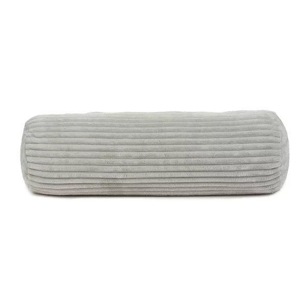 Gözze Kissenrolle Cord Optik mit Füllung 70 x 22 cm silber