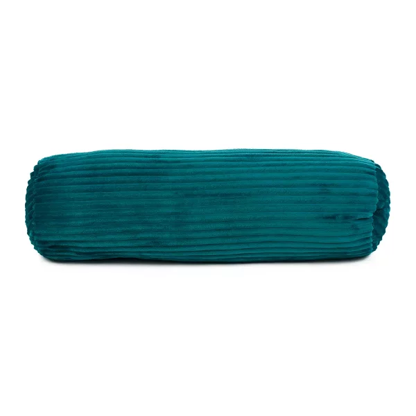 Gözze Kissenrolle Cord Optik mit Füllung 70 x 22 cm petrol