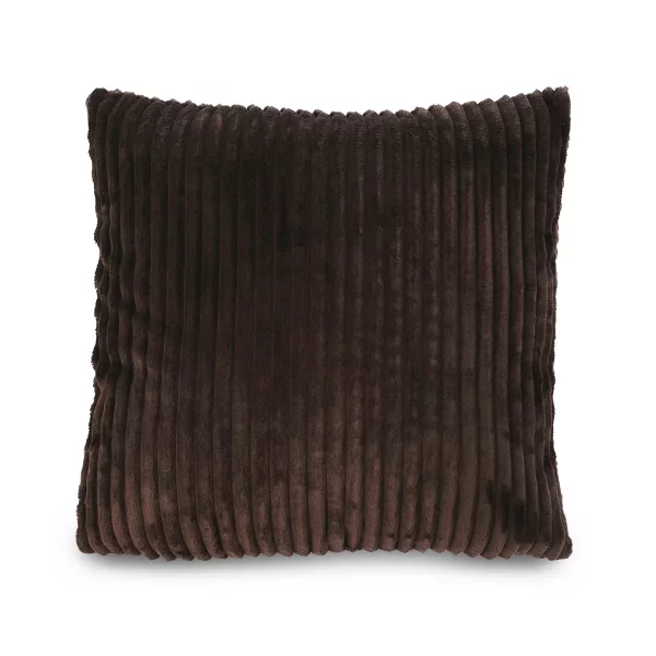 Gözze Kissen Cord Optik mit Füllung 50 x 50 cm dunkelbraun