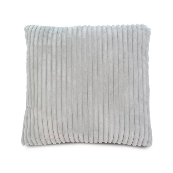 Gözze Kissen Cord Optik mit Füllung 50 x 50 cm silber