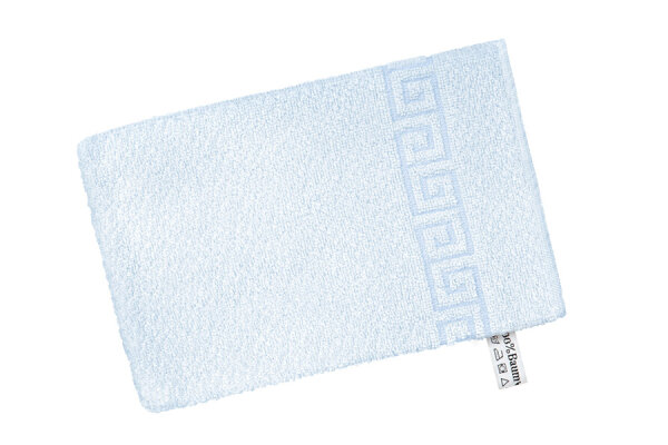 Frottierserie Athen kochfest hellblau Waschhandschuh (17 x 24 cm)