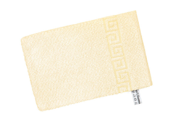 Frottierserie Athen kochfest gelb Waschhandschuh (17 x 24 cm)