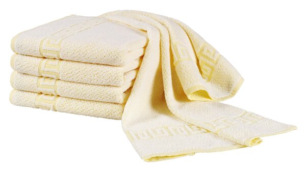 Frottierserie Athen kochfest gelb Handtuch (50 x 100 cm)