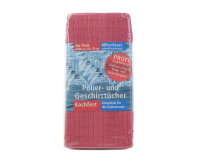 Mikrofaser Polier- u. Geschirrtücher 3er-Pack bordeaux