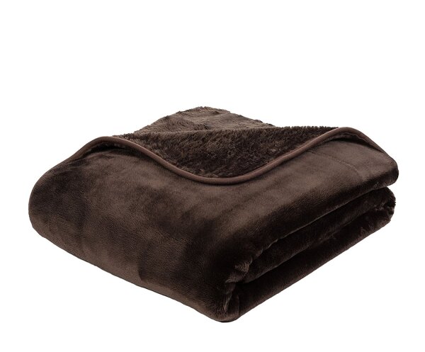 Gözze Kuscheldecke Cashmere-Feeling Premium 130 x 170 cm schoko (72)