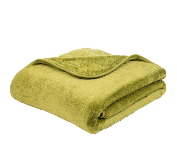 Gözze Kuscheldecke Cashmere-Feeling Premium 220 x 240 cm limonegrün (80)