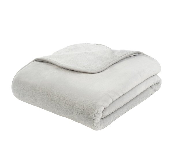 Gözze Kuscheldecke Cashmere-Feeling Premium 220 x 240 cm silber (90)