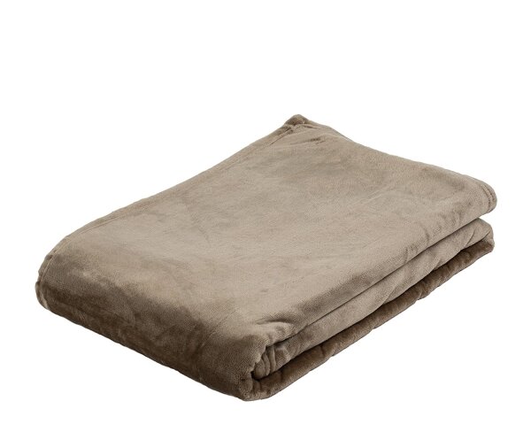 Kuscheldecke Memphis Premium taupe 150 x 200 cm