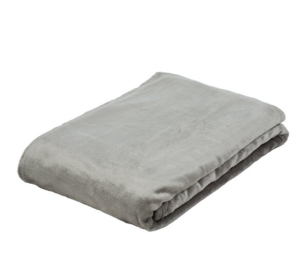 Kuscheldecke Memphis Premium silber 150 x 200 cm