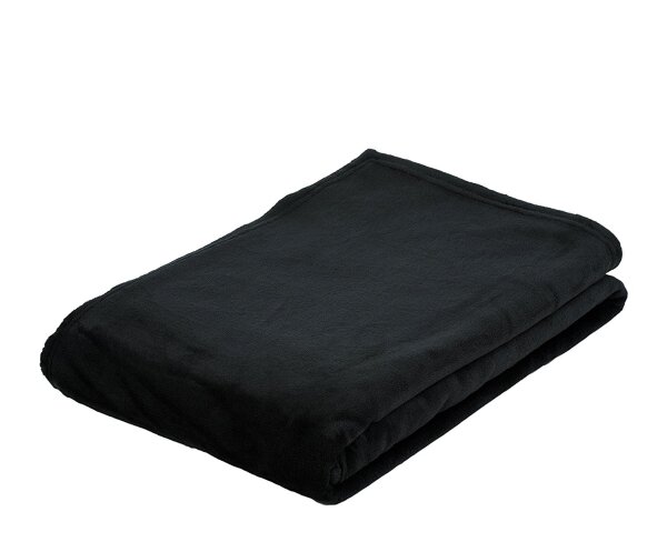 Kuscheldecke Memphis Premium schwarz 150 x 200 cm
