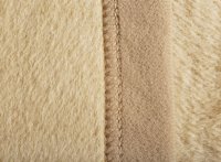 Squares & Plains Baumwolldecke beige