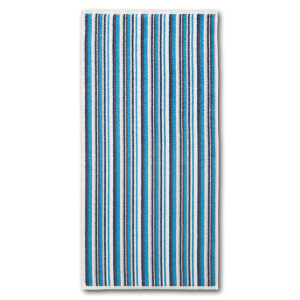 Dyckhoff Frottierserie LINE Handtuch (50 x 100 cm) azur