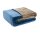 Gözze Bettwäsche Cashmere-Feeling Mikroflausch 155 x 220 cm blau/taupe