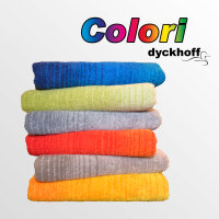 Frottierserie Colori Verlauf gelb Duschtuch (70 x 140 cm)