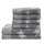 Frottierserie Stars grau Duschtuch (70 x 140 cm)