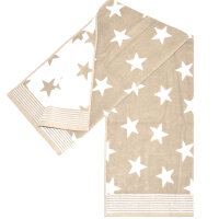 Frottierserie Stars sand Handtuch (50 x 100 cm)