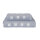 Frottierserie Karo silber Handtuch (50 x 100 cm)