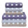 Frottierserie Karo silber Handtuch (50 x 100 cm)