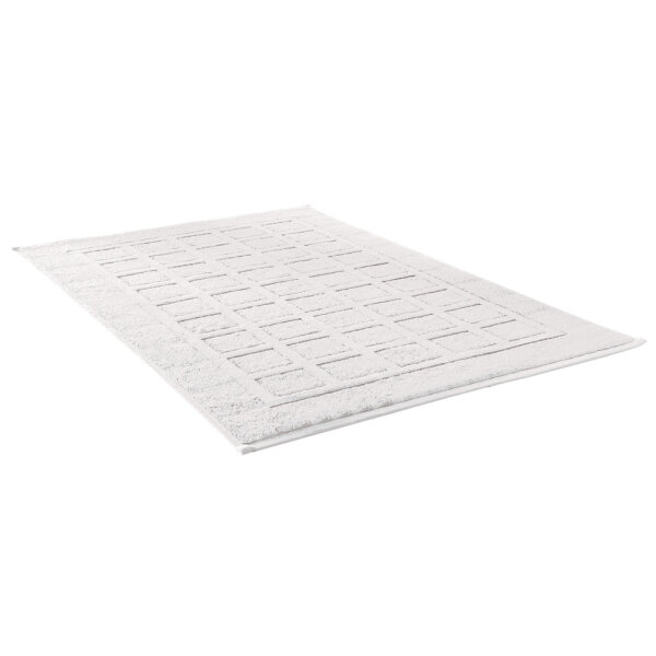 Frottierserie Planet GOTS Badvorleger 50 x 80 cm weiß (001)