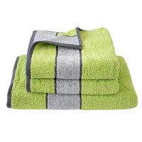 Dyckhoff Frottierserie Colour Blocking SMOOTH Handtuch (50 x 100 cm) apfel (307)