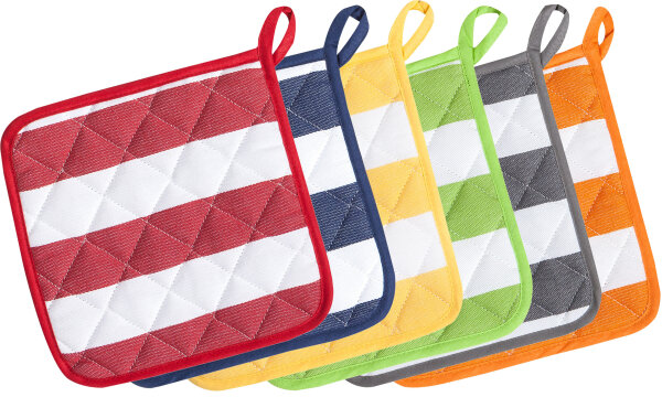 Topflappen Küchenserie Blockstreifen