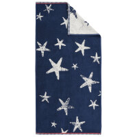 Frottierserie MARITIM Starfish Handtuch (50x100 cm) navy...