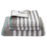 Frottierserie MARITIM Sea Stripe Handtuch (50x100 cm) kiesel (109)