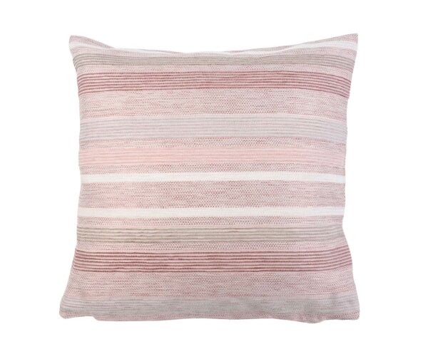 Kissenhülle Taylor Chenille-Streifenlook 40 x 40 cm altrosa