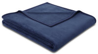 Cotton Sense Baumwolldecke uni 150 x 200 cm mitternacht